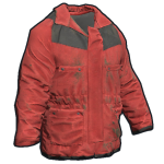Красный пуховик (Snow Jacket Red)